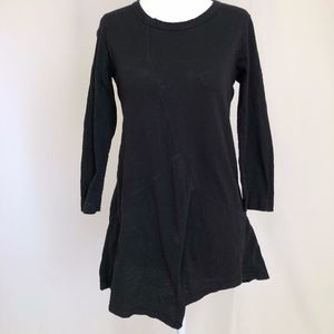 Black WILT Shirt Tunic 3/4 Sleeve XS